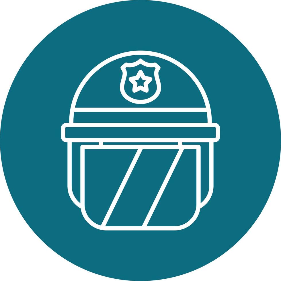 Polizei Helm Vektor Symbol