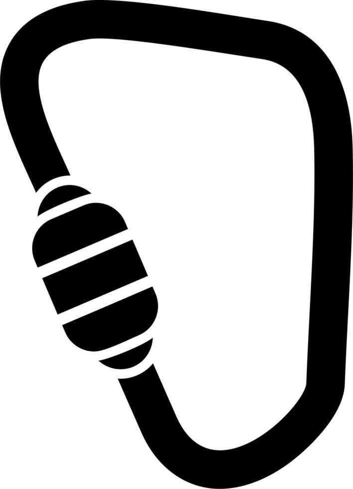 Karabiner-Vektor-Symbol vektor