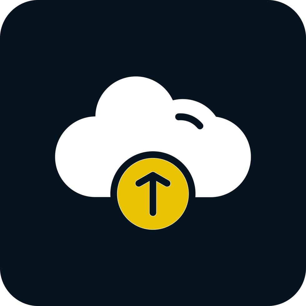 Cloud-Upload Alt-Vektor-Icon-Design vektor