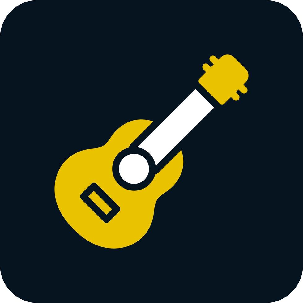 Gitarren-Vektor-Icon-Design vektor