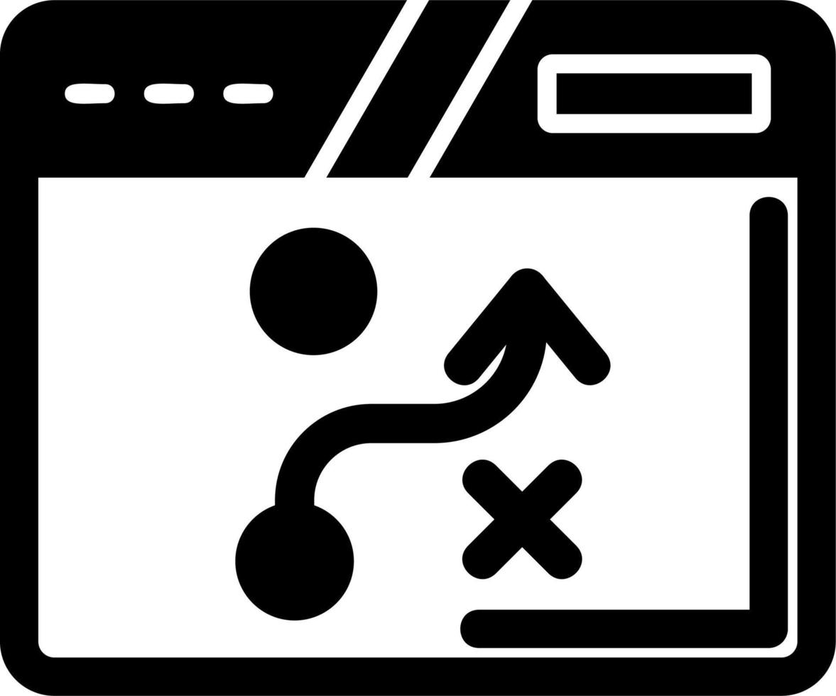 Vektorsymbol für strategischen Plan vektor