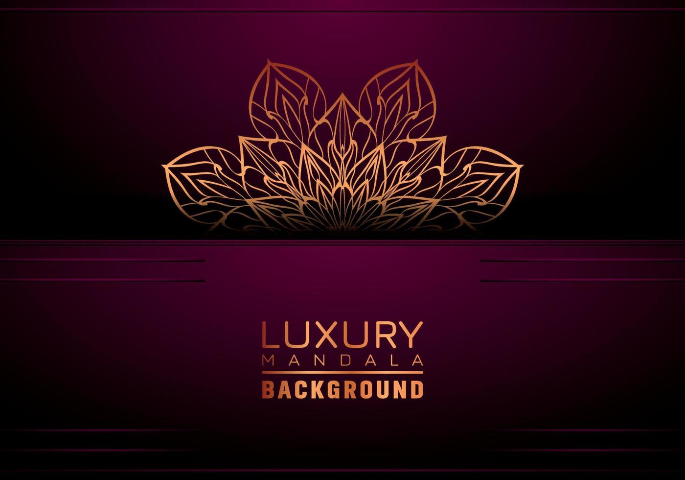 Luxus Mandala Hintergrund dekorativ, Arabeske Stil mit golden Arabeske Muster Stil. dekorativ Mandala Ornament zum drucken, Broschüre, Banner, Abdeckung, Poster, Einladung Karte vektor