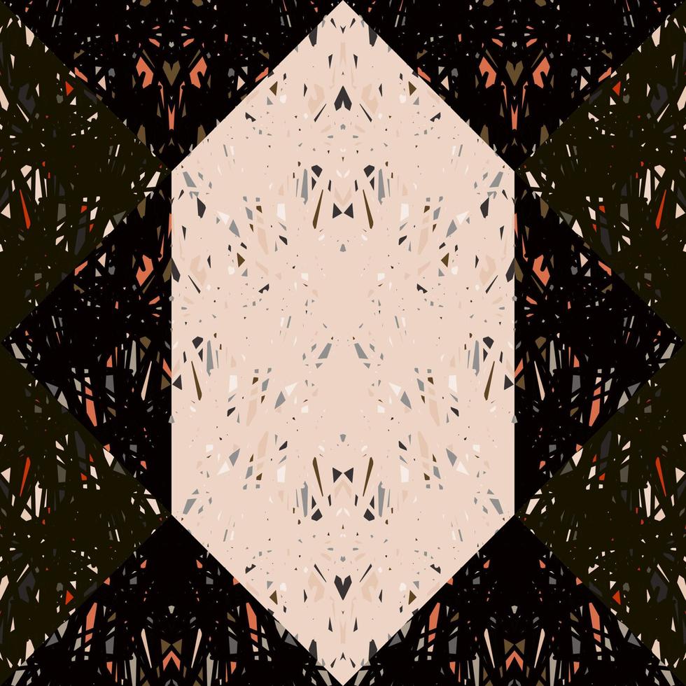 Grunge kritzeln Mosaik nahtlos Hintergrund Muster. vektor