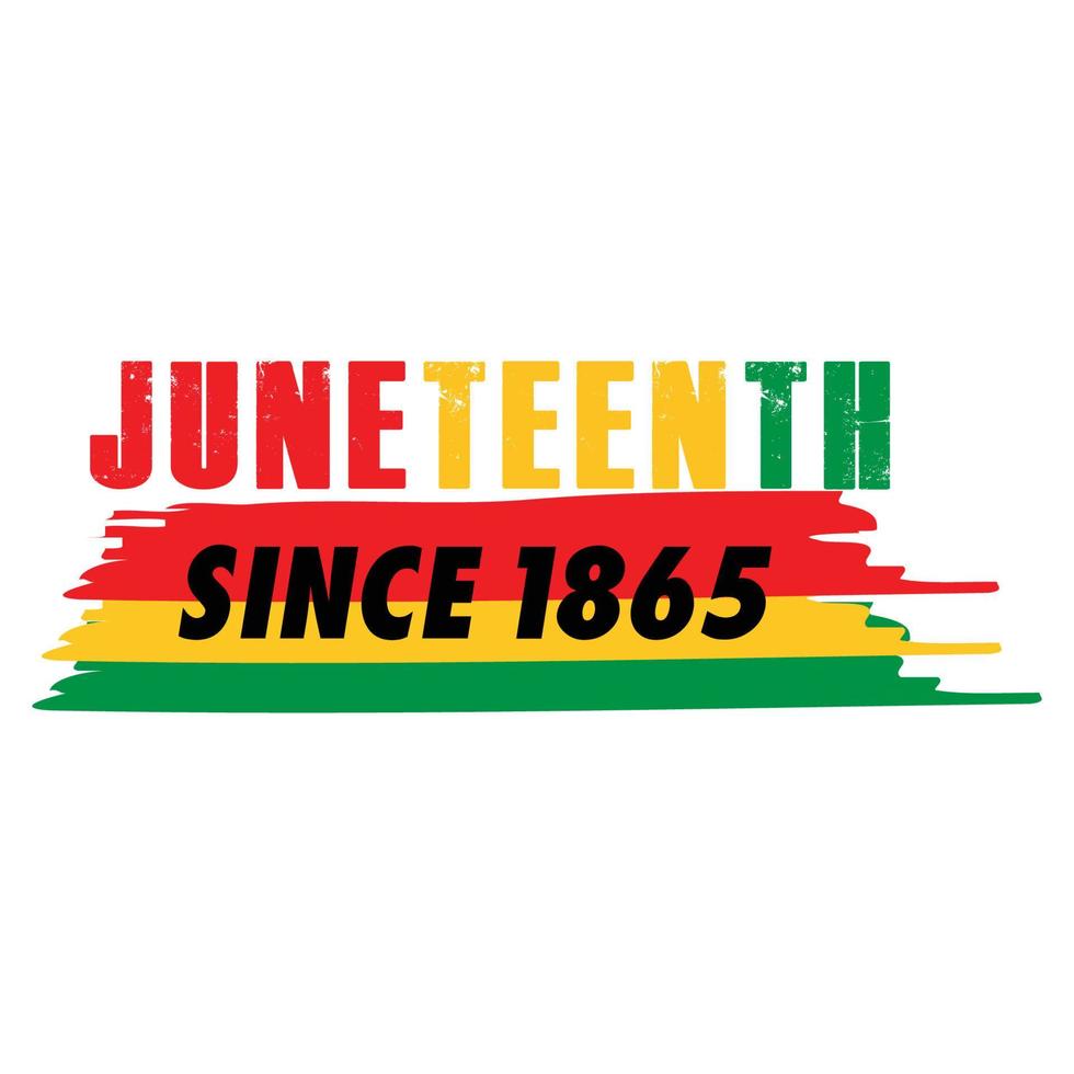 juni - fira frihet färgrik vektor typografi design för skriva ut eller använda sig av som affisch, kort, flygblad eller baner