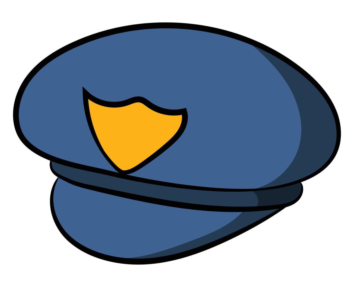 polis hatt sheriff officer keps vektor