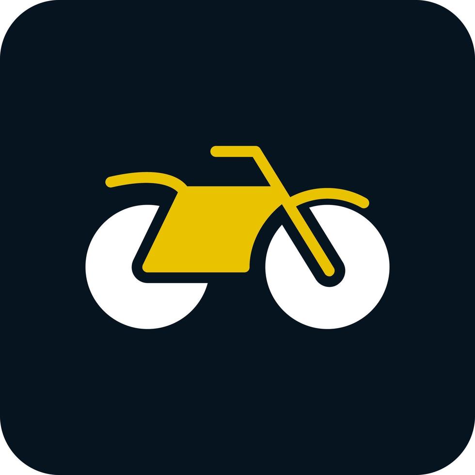 Motorrad-Vektor-Icon-Design vektor