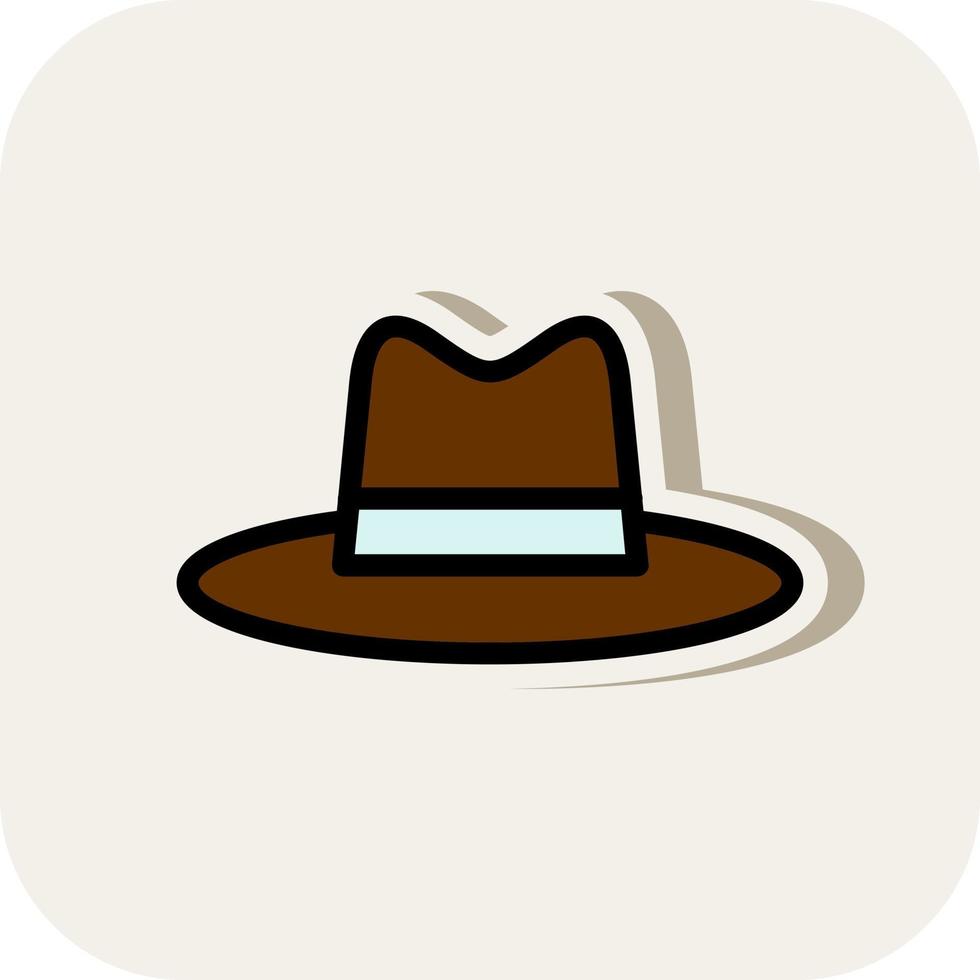 Hut Cowboy Seite Vektor Icon Design