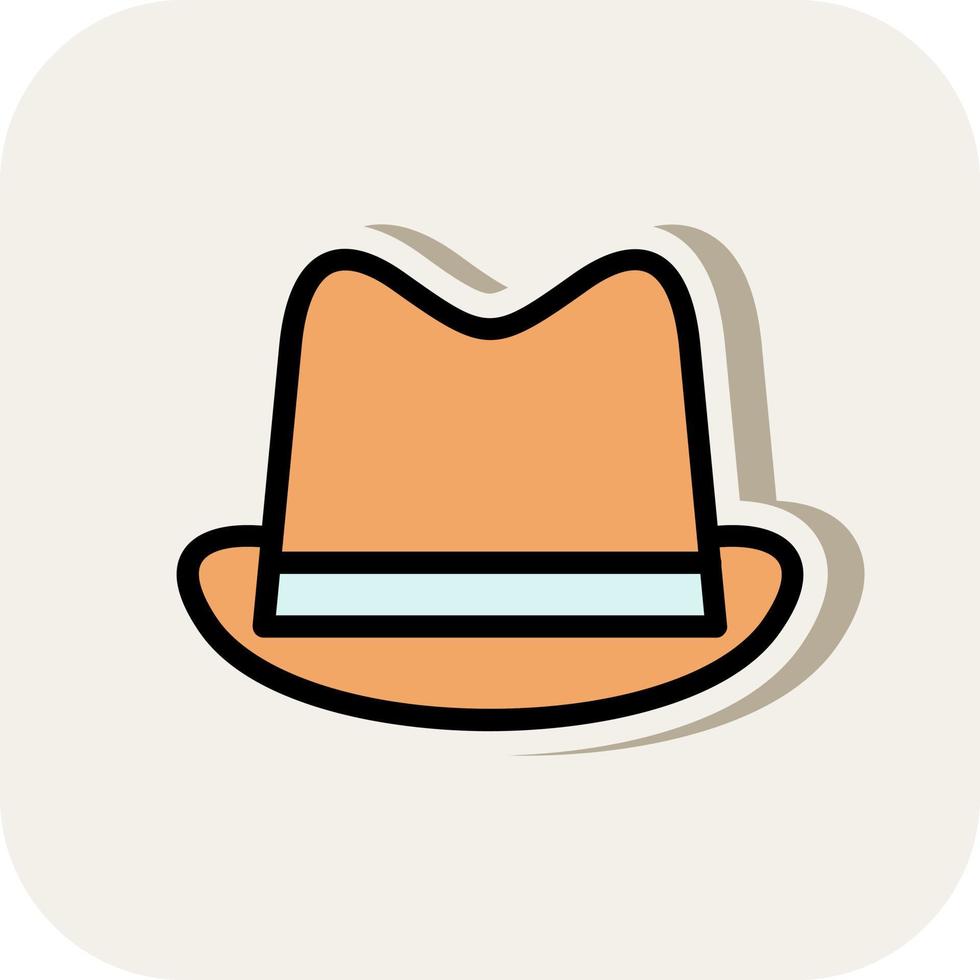 Hut Cowboy-Vektor-Icon-Design vektor