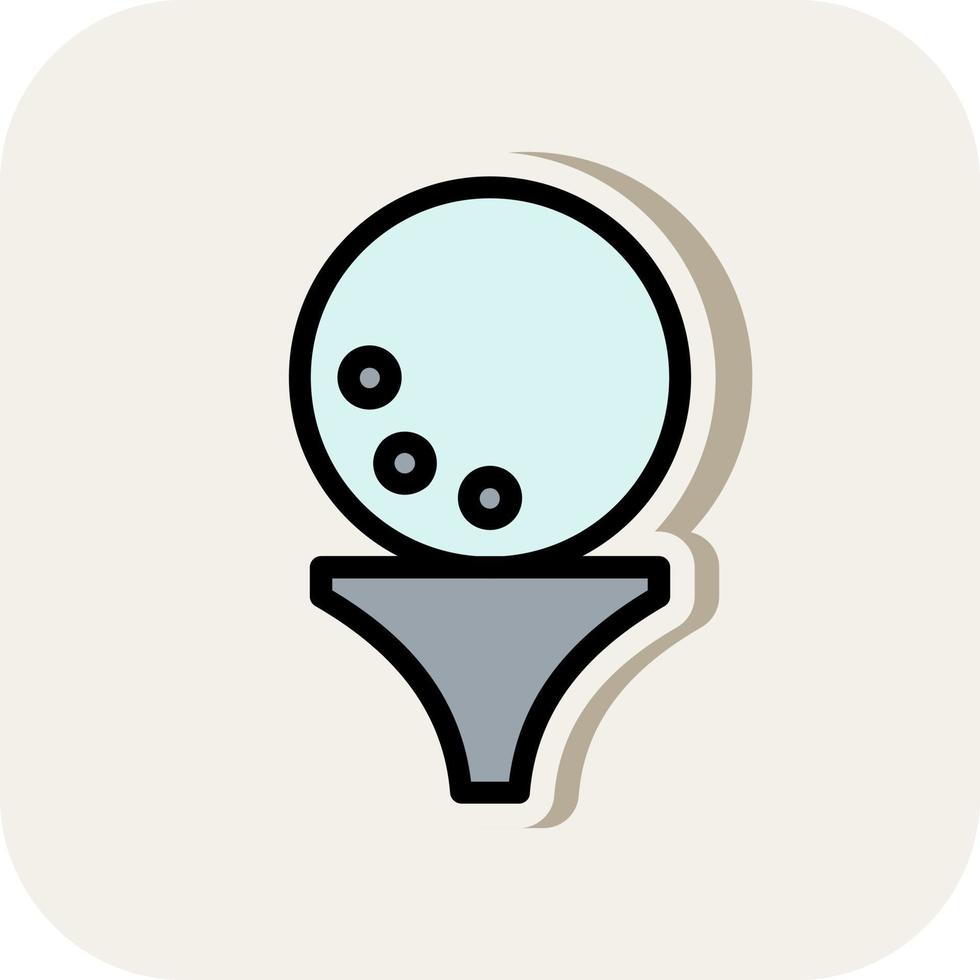 Golfball-Vektor-Icon-Design vektor