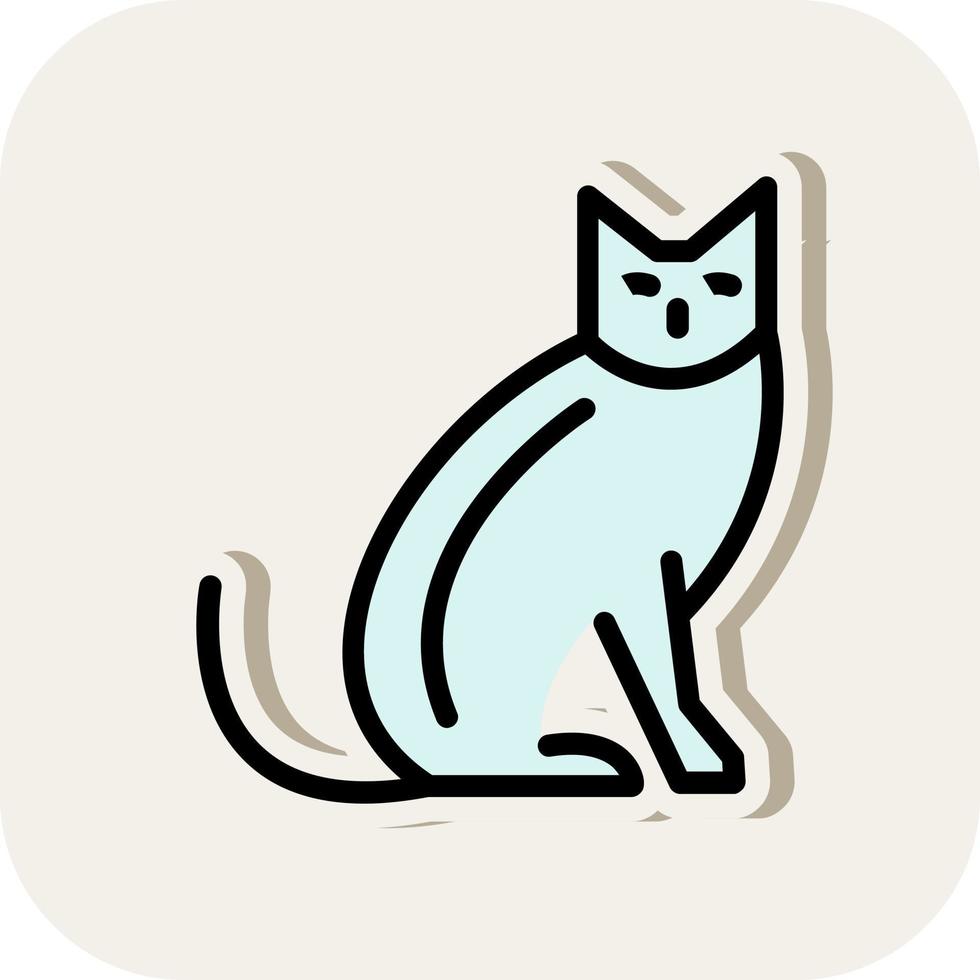 Katze-Vektor-Icon-Design vektor