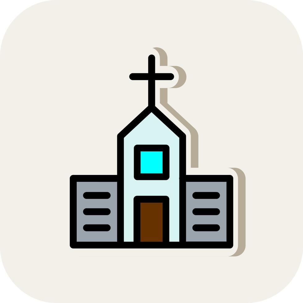 Kirche-Vektor-Icon-Design vektor