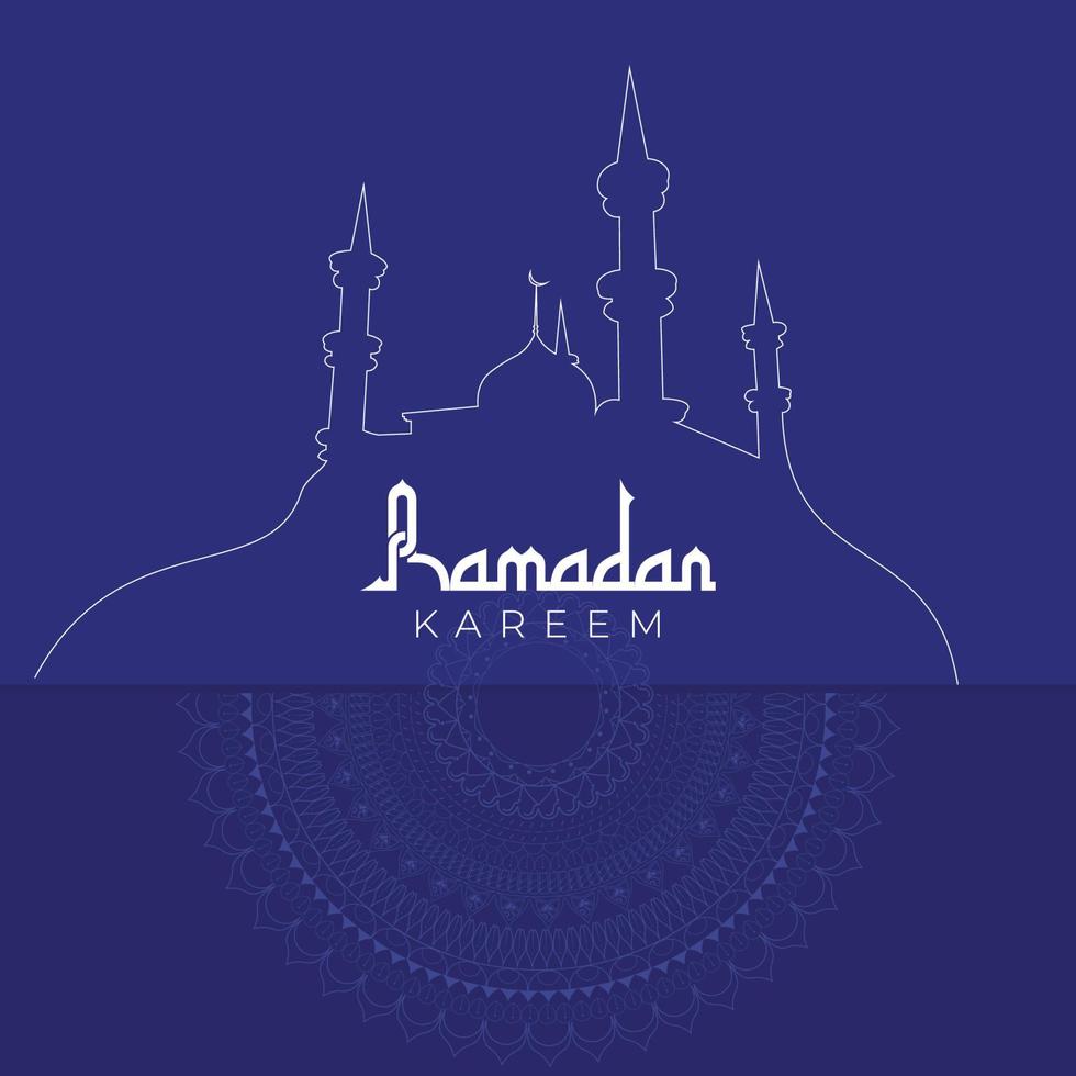 Ramadan kareem bekommen Illustration Hintergrund Banner vektor