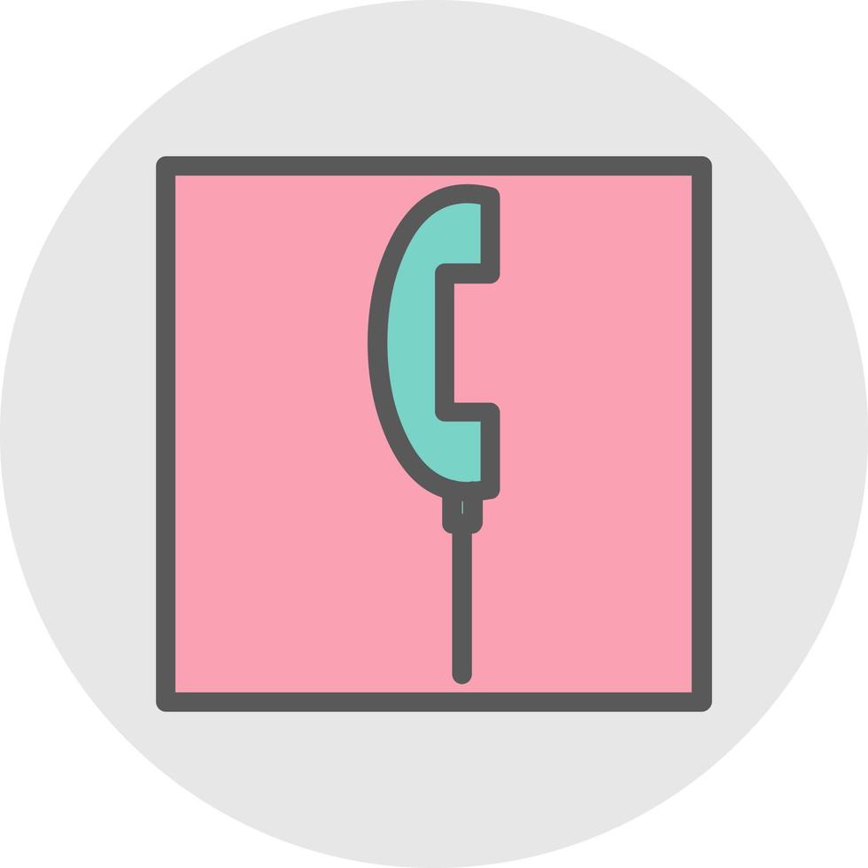 Telefon Quadrat alt Vektor Icon Design