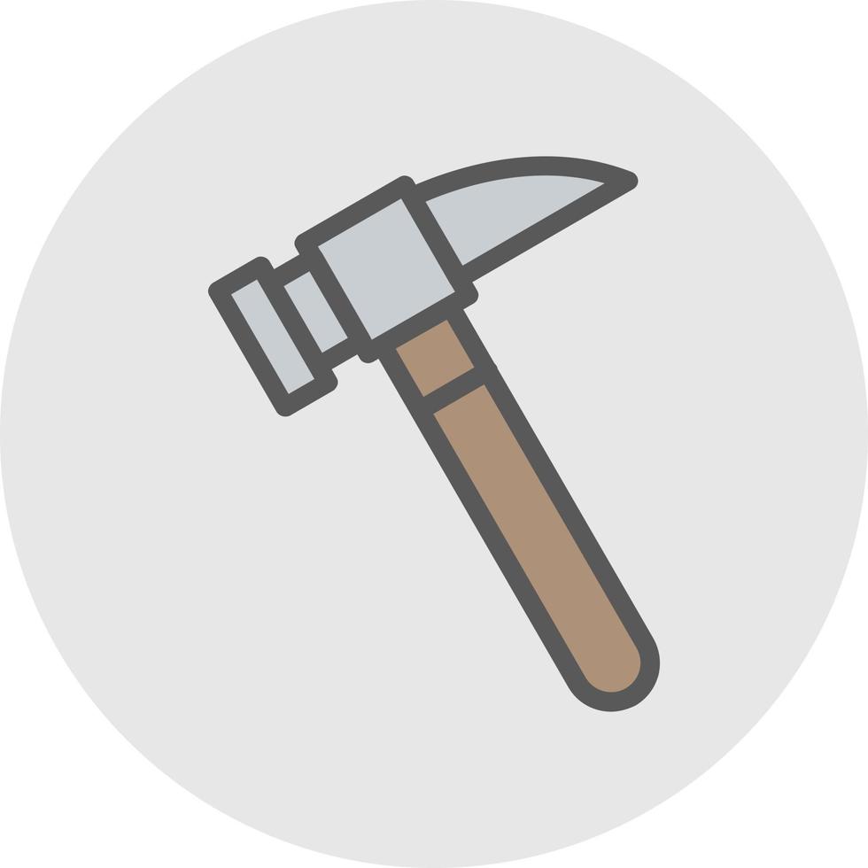 Hammer-Vektor-Icon-Design vektor