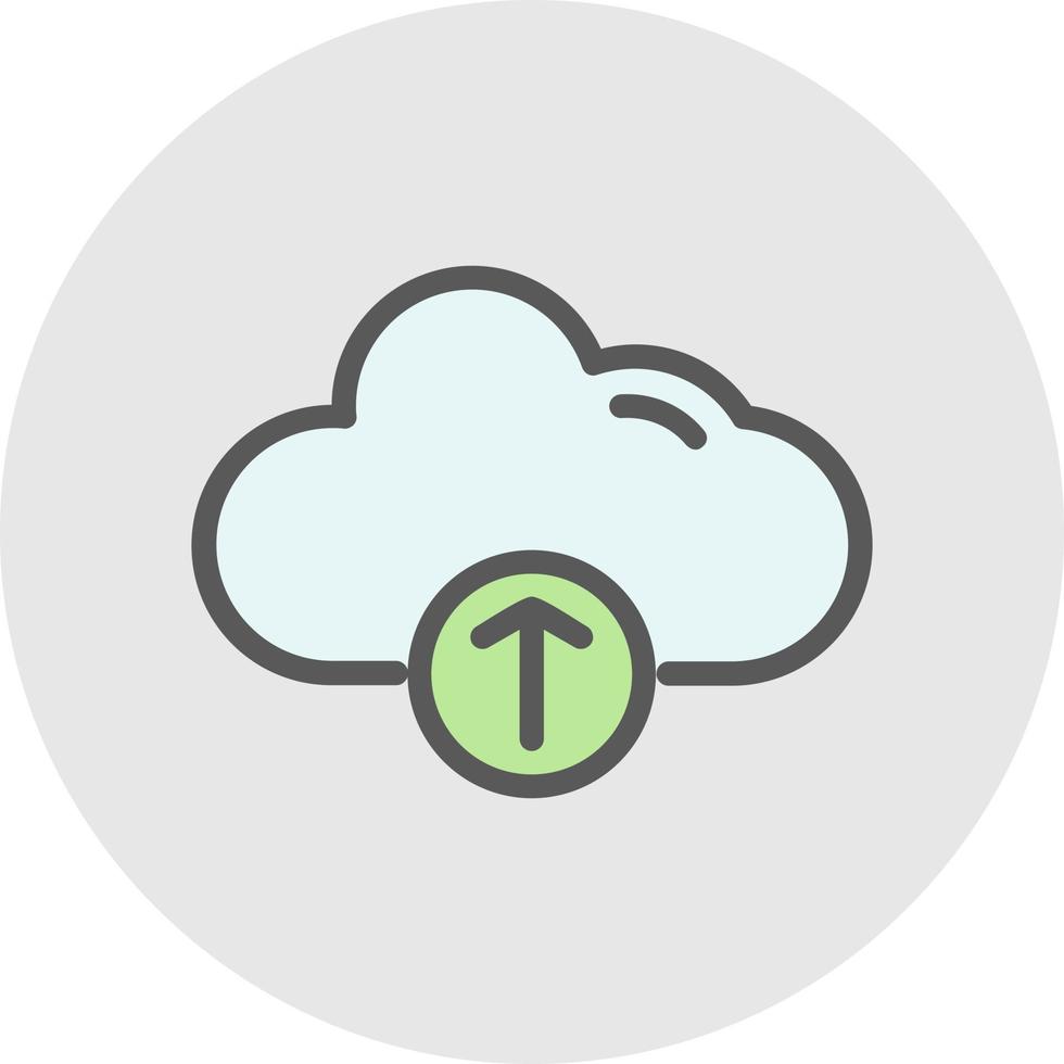 Cloud-Upload Alt-Vektor-Icon-Design vektor