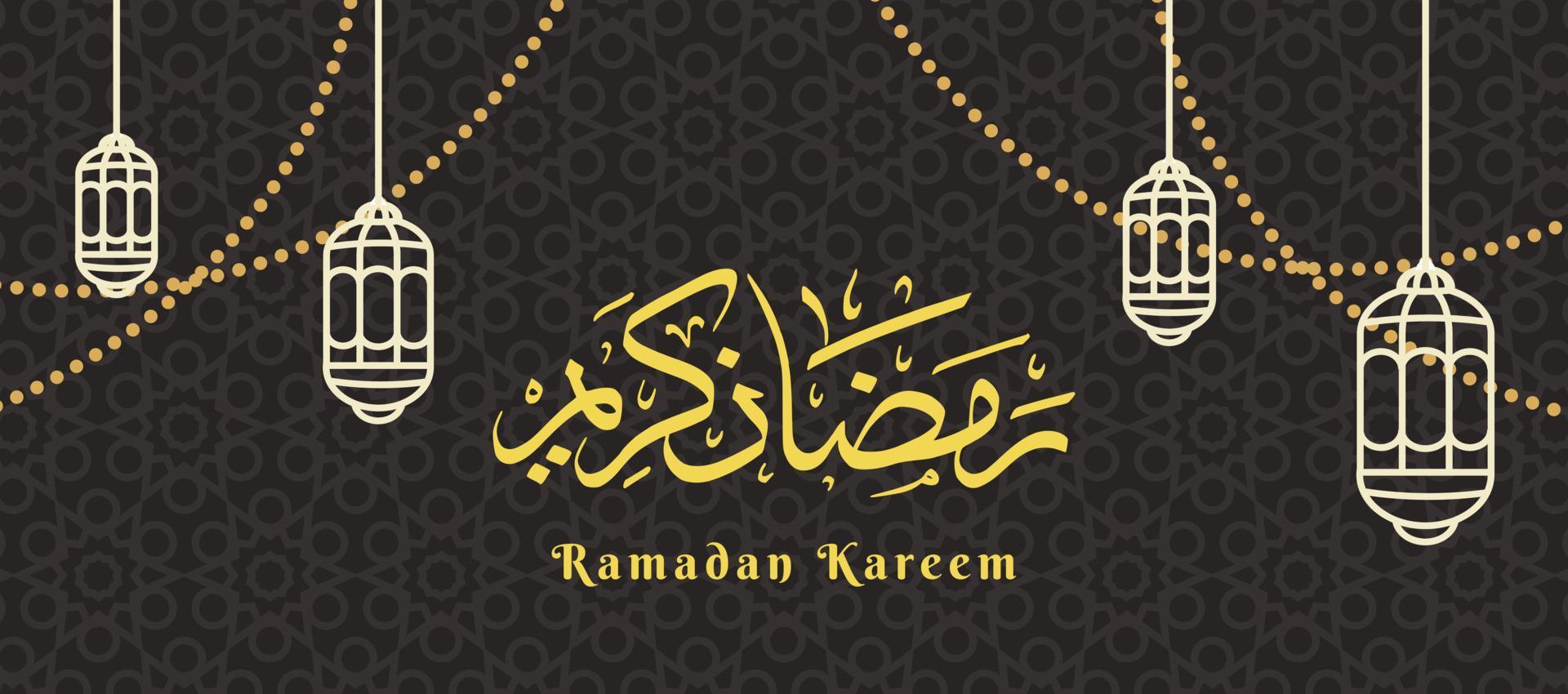 Ramadan kareem Entwürfe. Ramadan Gruß Hintergrund zum Muslime. Banner, Poster, Hintergrund, Karte. vektor