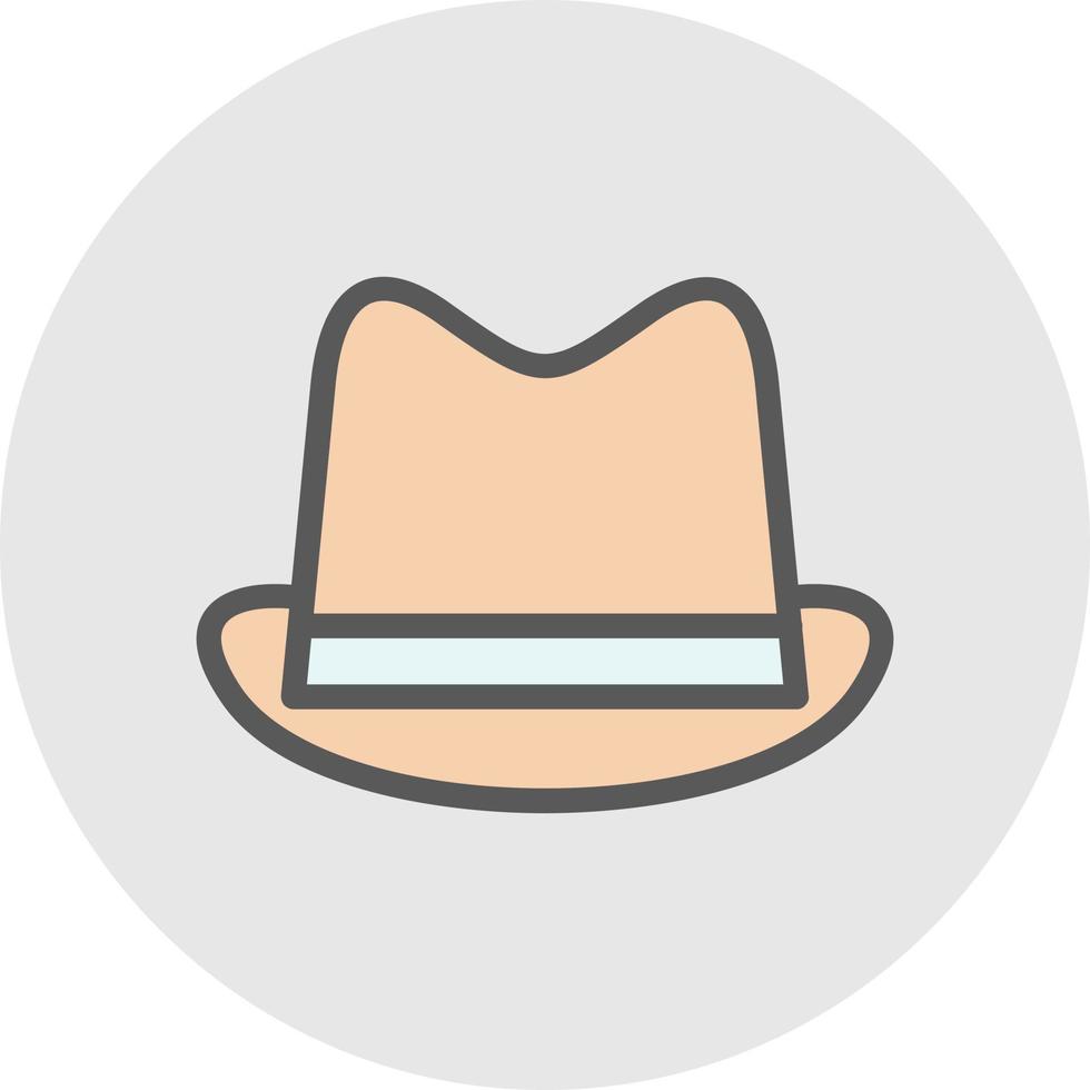 Hut Cowboy-Vektor-Icon-Design vektor