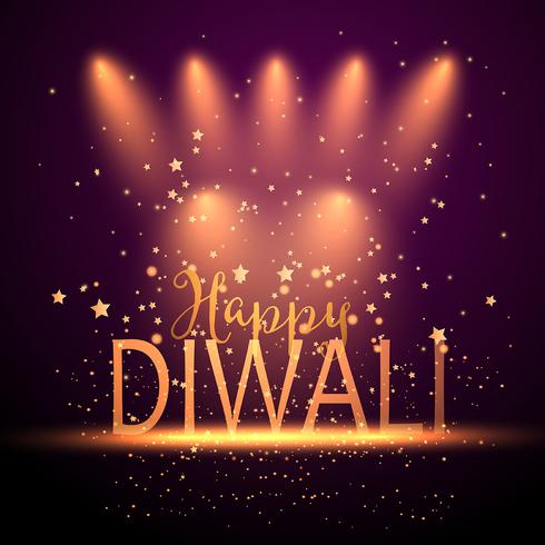 Diwali-Hintergrund mit Scheinwerfern vektor