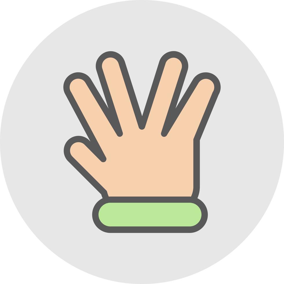 Handspock-Vektor-Icon-Design vektor