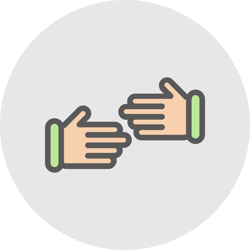 Handshake-Alt-Schrägstrich-Vektor-Icon-Design vektor