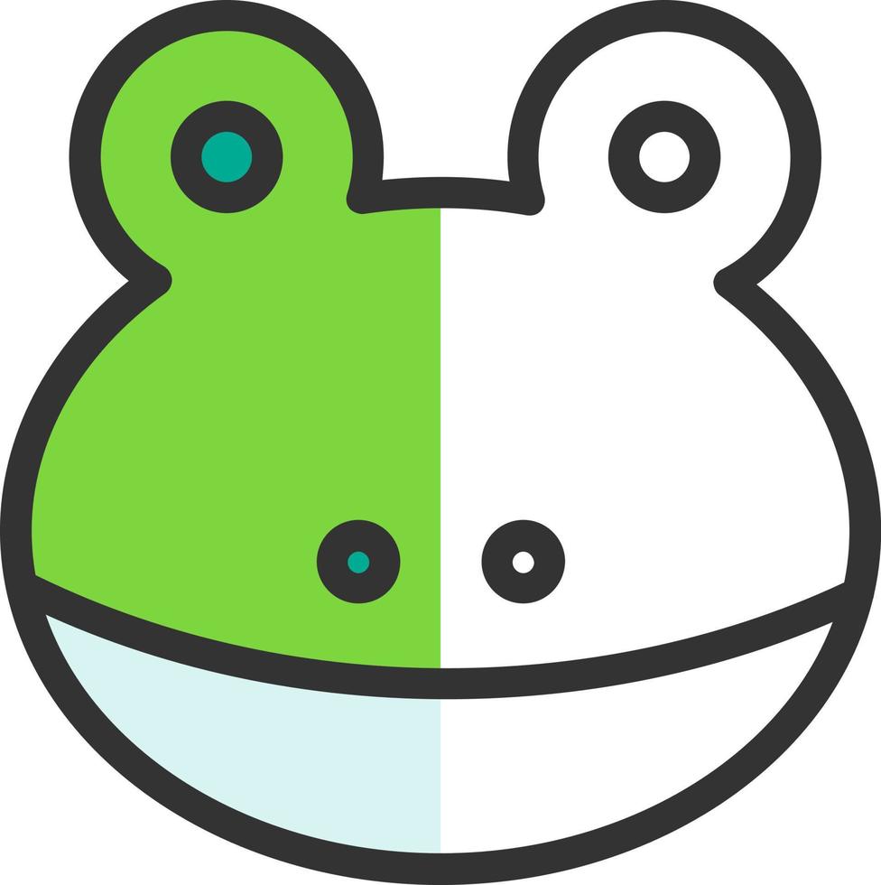 Frosch-Vektor-Icon-Design vektor