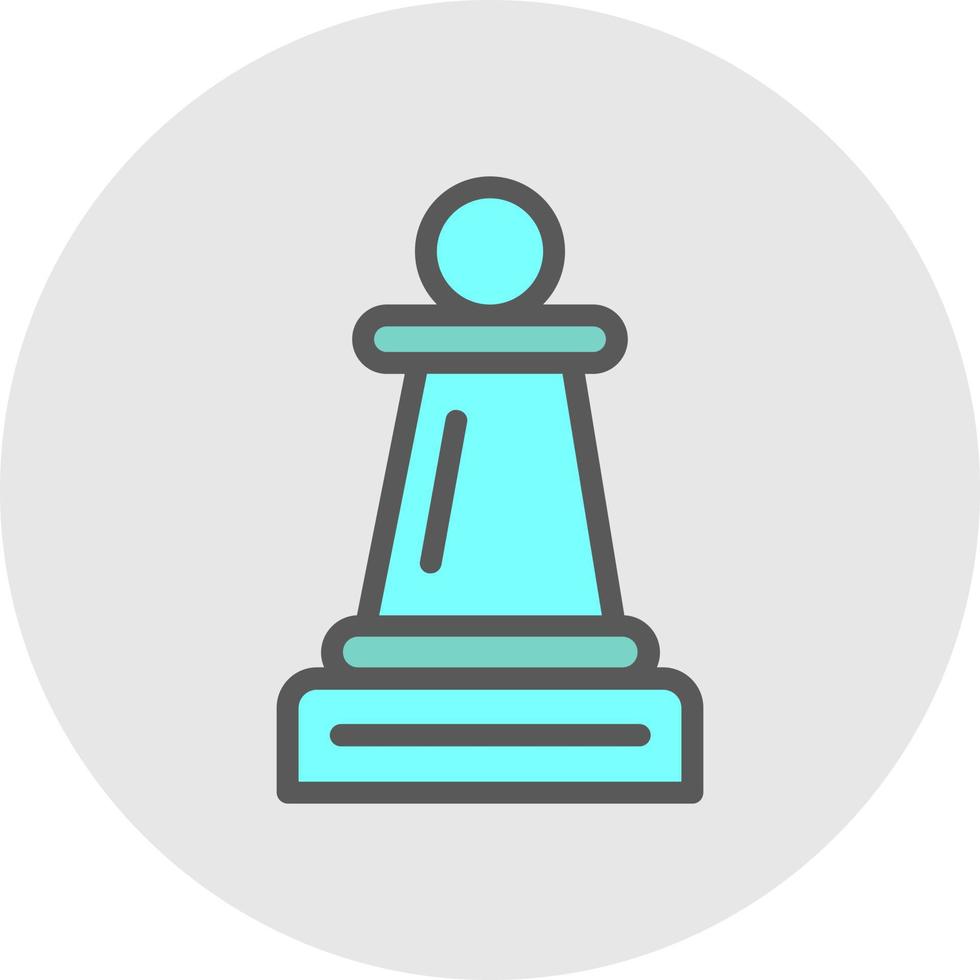 Schach-Bauern-Vektor-Icon-Design vektor