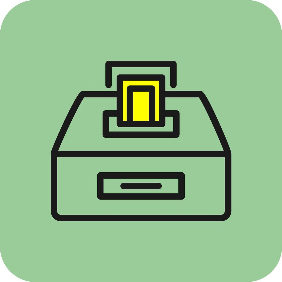 Box-Gewebe-Vektor-Icon-Design vektor