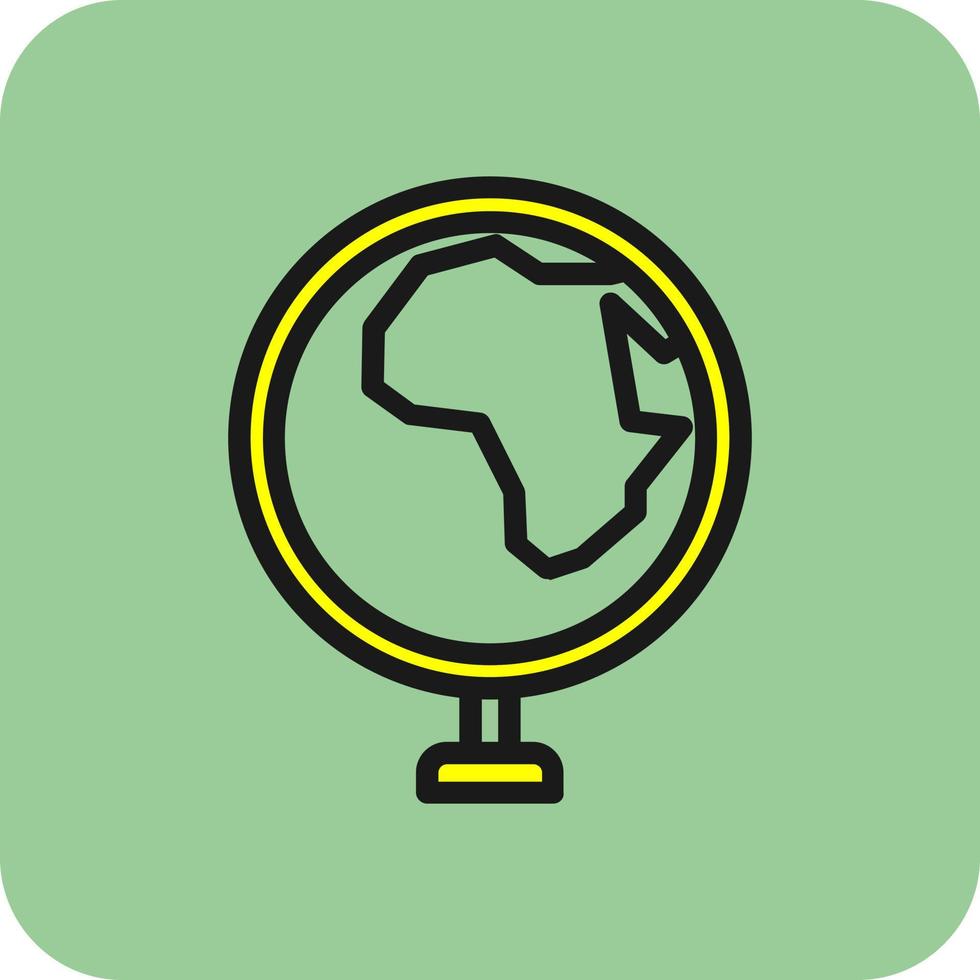 Globus Afrika Vektor Icon Design