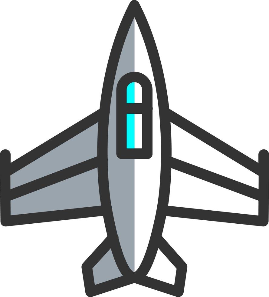 kämpe jet vektor ikon design
