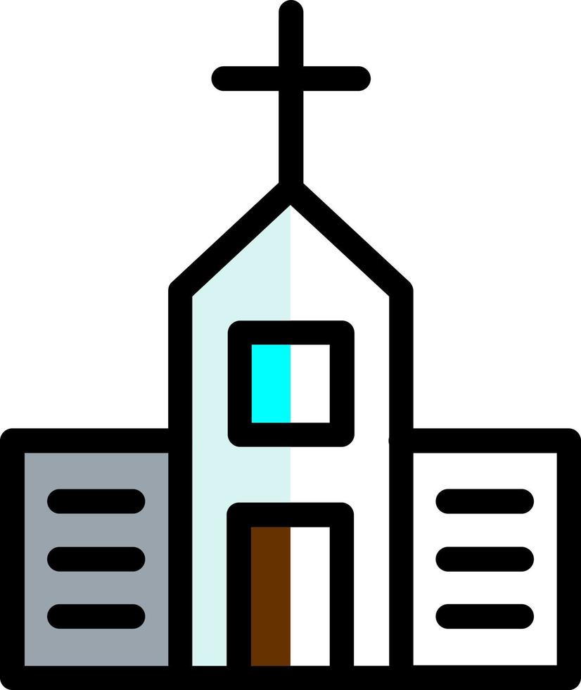 Kirche-Vektor-Icon-Design vektor