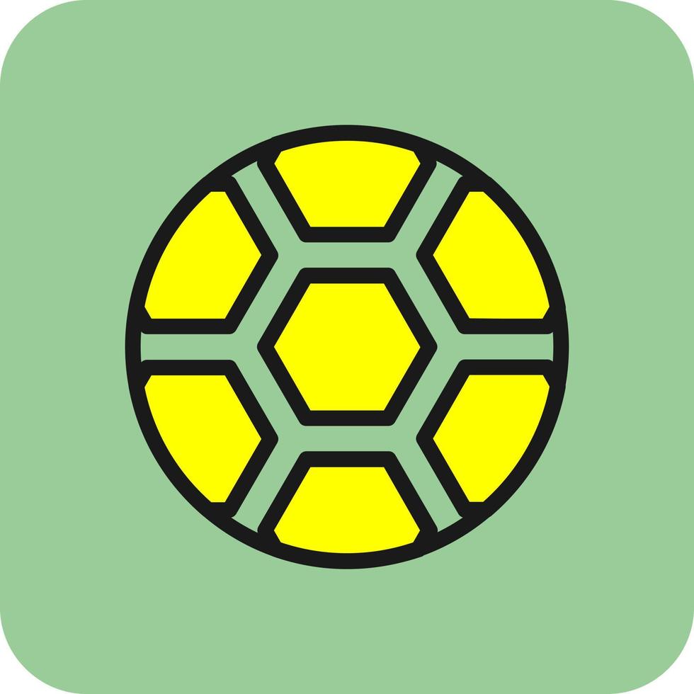 Fußball-Ball-Vektor-Icon-Design vektor