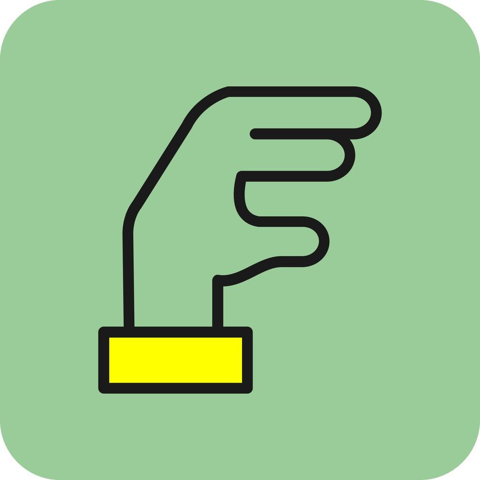 Hand-Eidechsen-Vektor-Icon-Design vektor