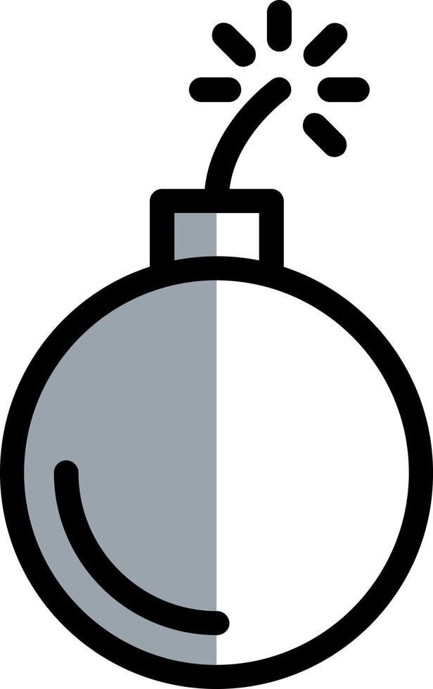 Bombenvektor-Icon-Design vektor