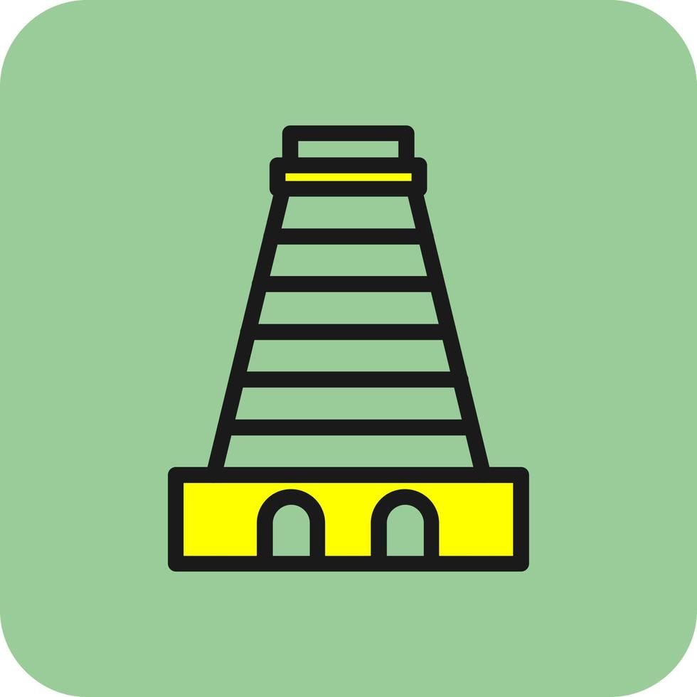 Gopuram-Vektor-Icon-Design vektor