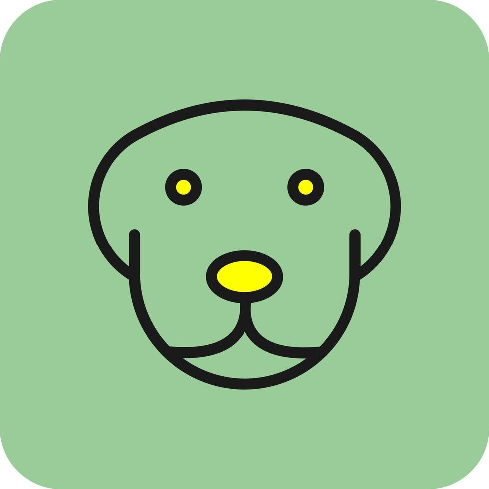 Hund-Vektor-Icon-Design vektor