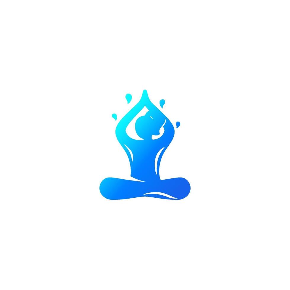 Yoga-Logo, Meditation, Lotus-Pose vector.eps vektor