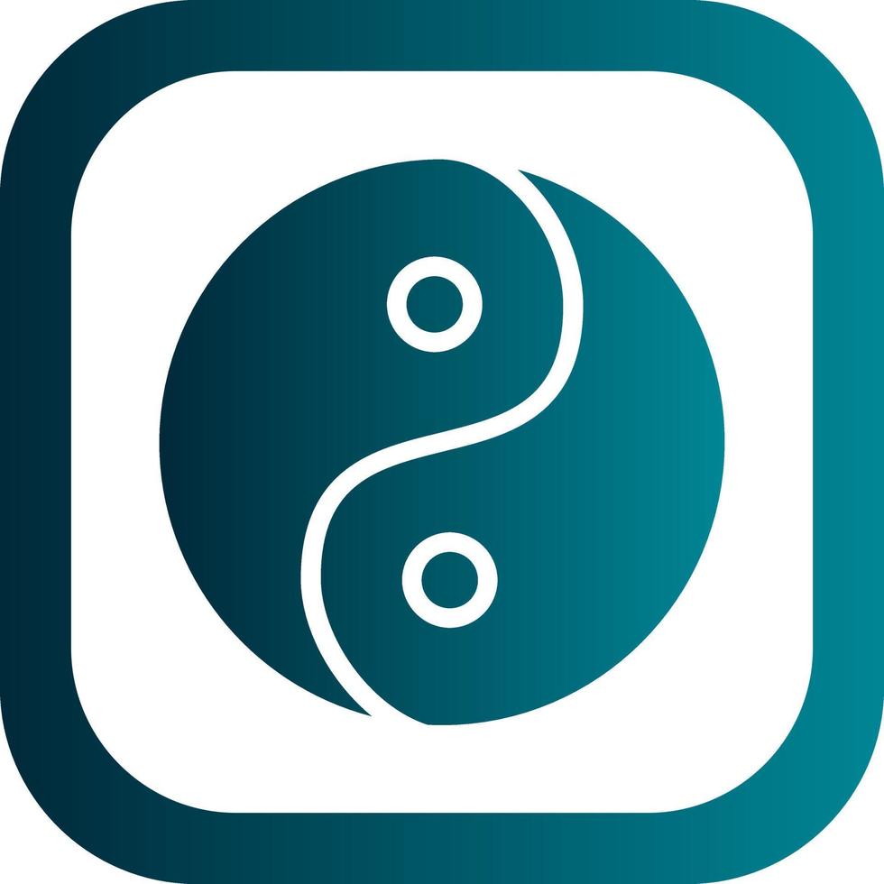 Yin-Yang-Vektor-Icon-Design vektor