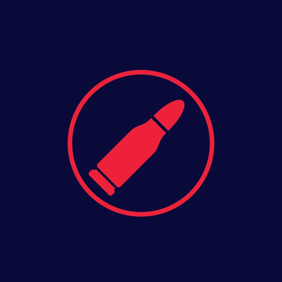 kula ikon, ammunition vektor symbol. eps