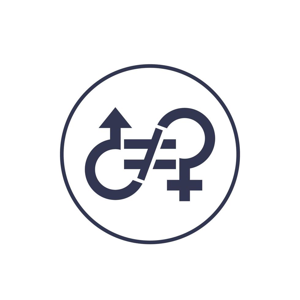 Symbol für die Ungleichheit der Geschlechter, Vektor sign.eps