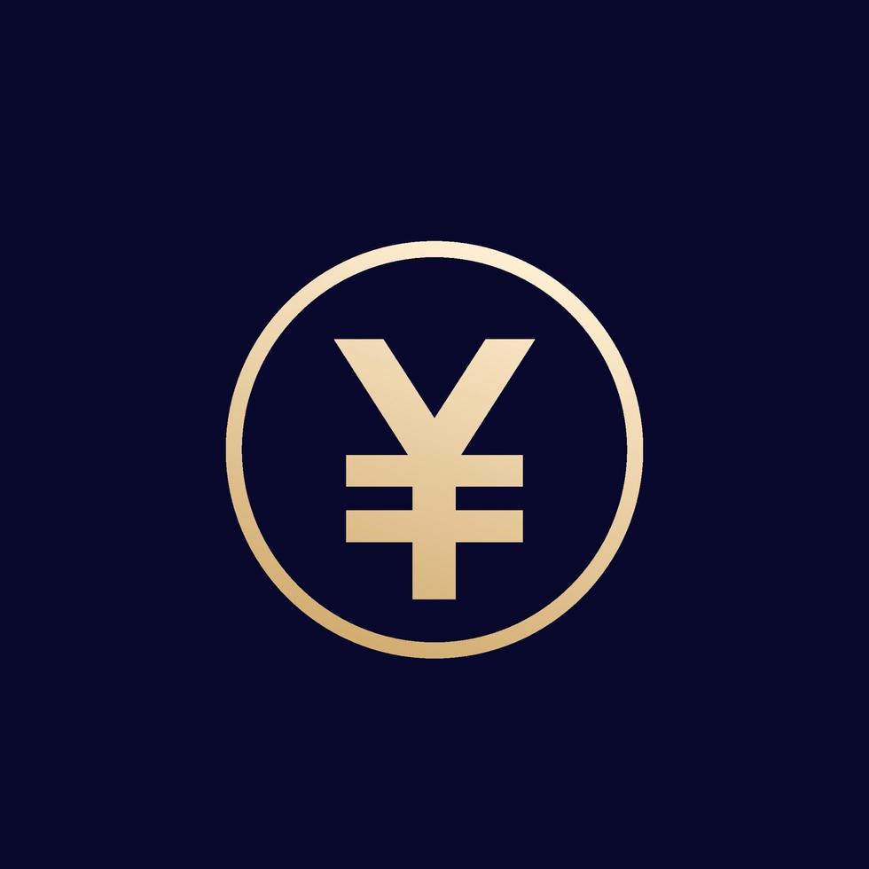yen-ikon, japanska pengar, vector.eps vektor