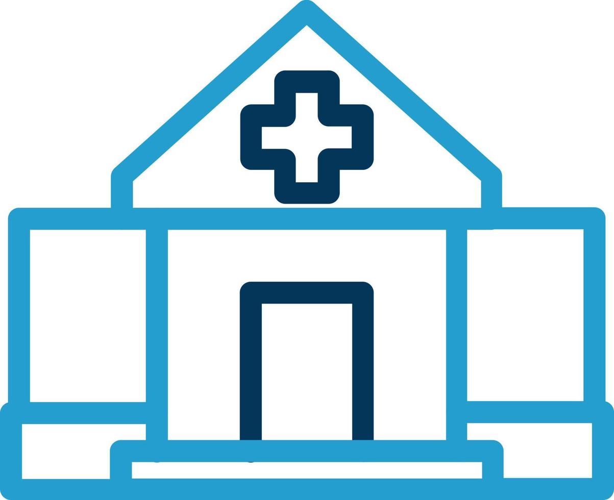 Krankenhaus-Alt-Vektor-Icon-Design vektor