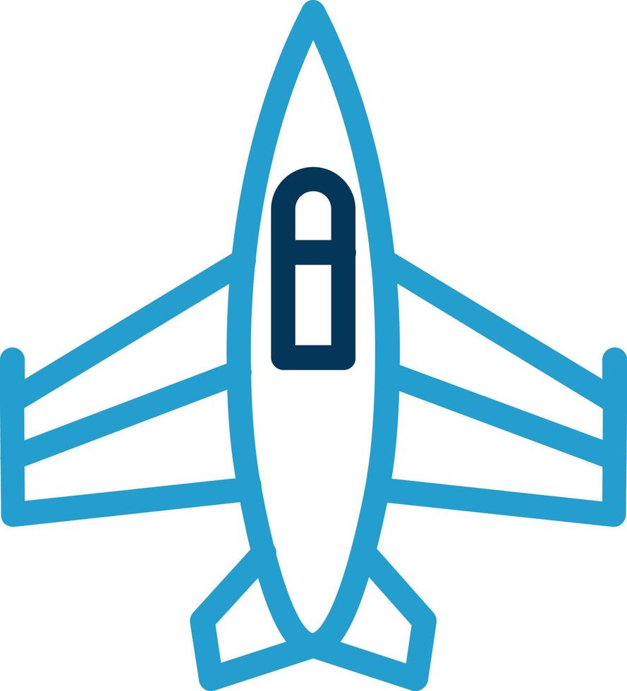 Kampfjet-Vektor-Icon-Design vektor