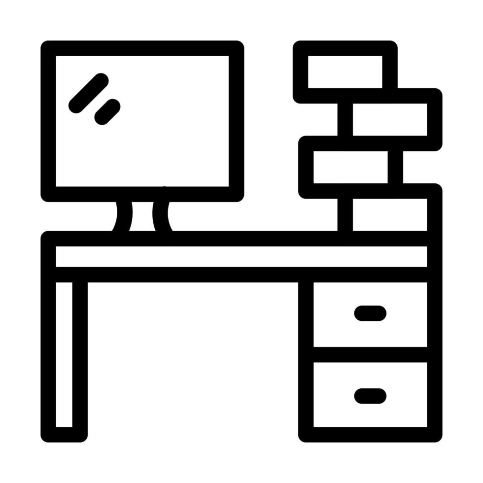 Arbeitsplatz-Icon-Design vektor