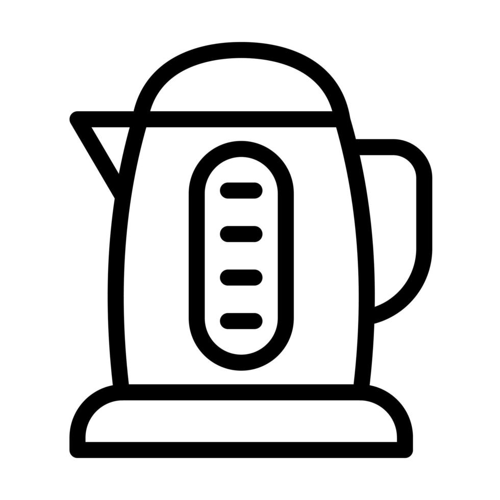 Wasserkocher-Icon-Design vektor