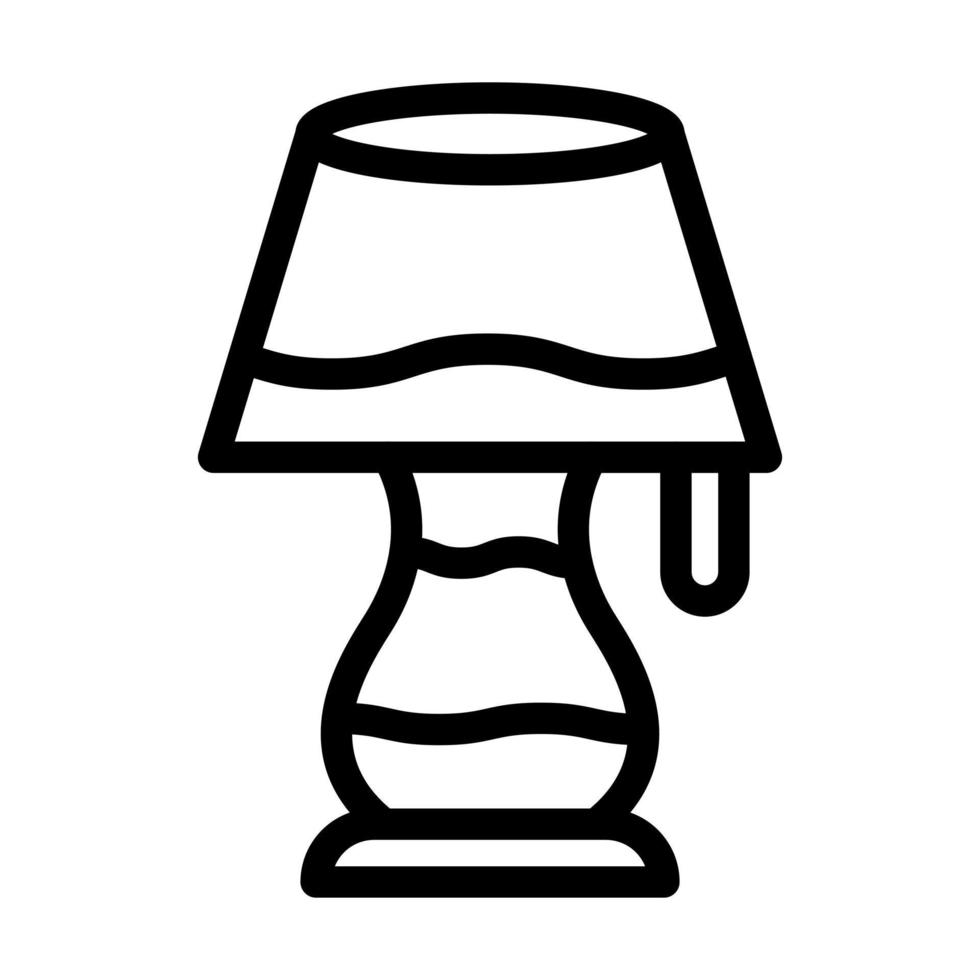 Tischlampen-Icon-Design vektor