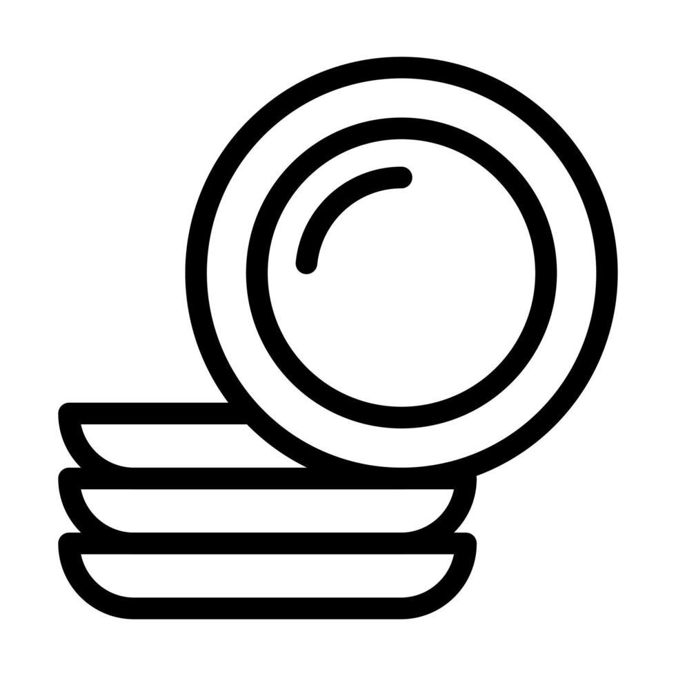 Platten-Icon-Design vektor