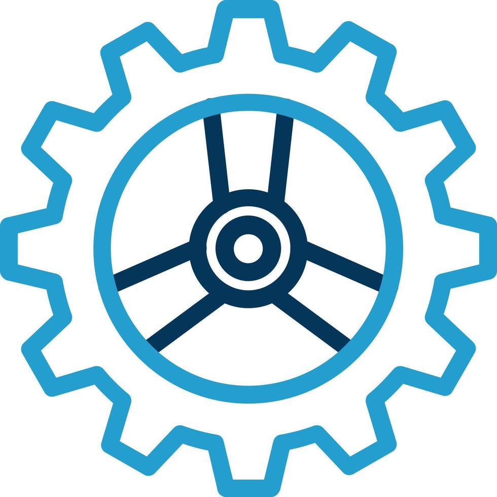 Cog-Vektor-Icon-Design vektor