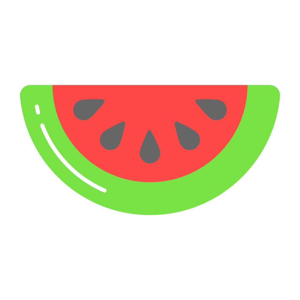 ein Symbol von Wassermelone Scheibe, gesund und organisch Essen vektor