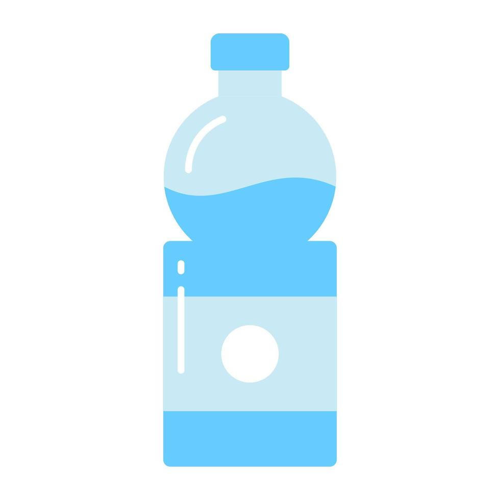 prüfen aus ein tolle Symbol von Wasser Flasche im editierbar Stil vektor