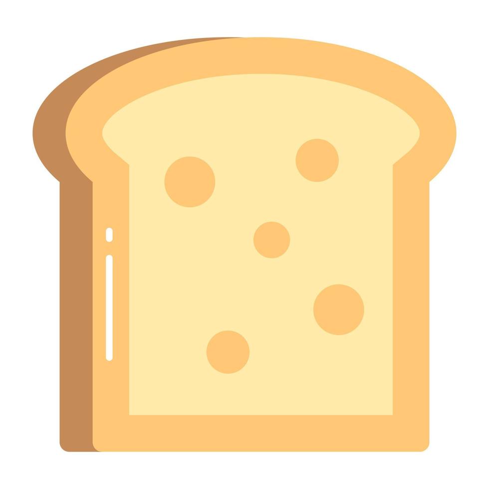 bröd rostat bröd vektor design i trendig stil, lätt till använda sig av ikon